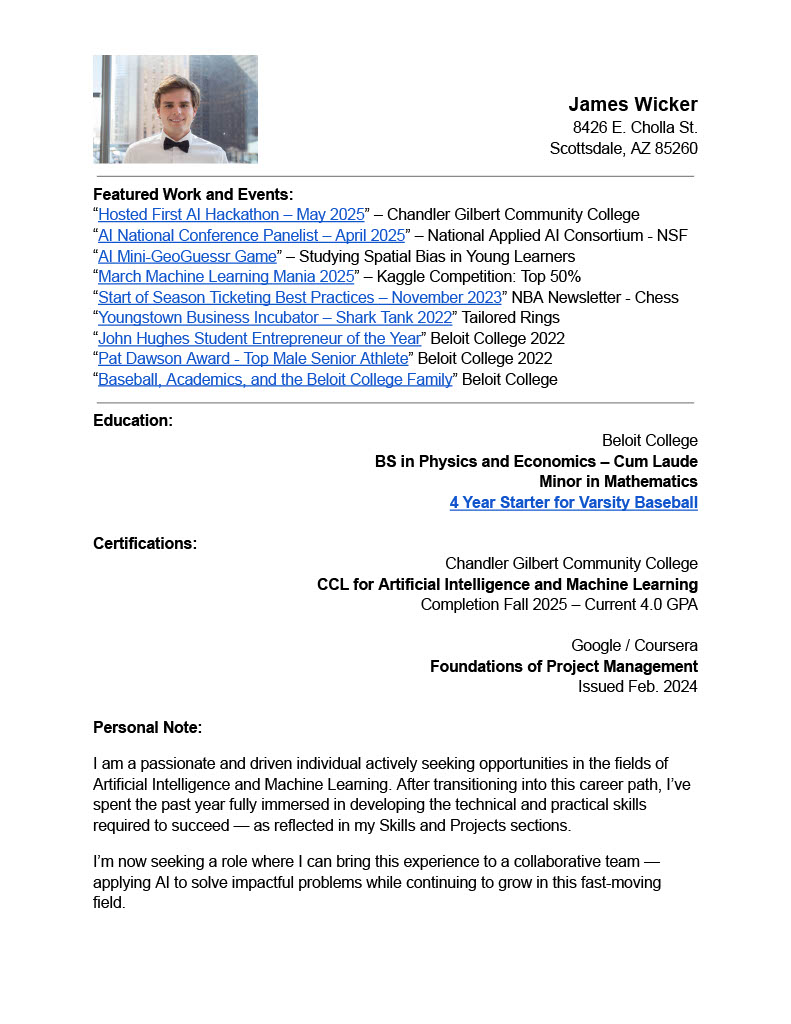 Resume Page 1